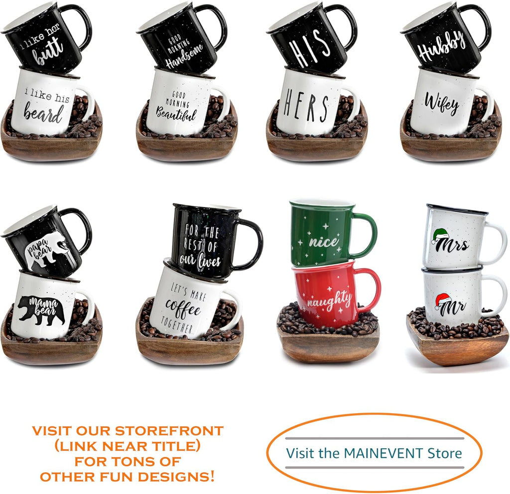 Mama Bear Papa Bear Mug Set of 2, Mom Dad Gift, Parents Couple Coffee Mug