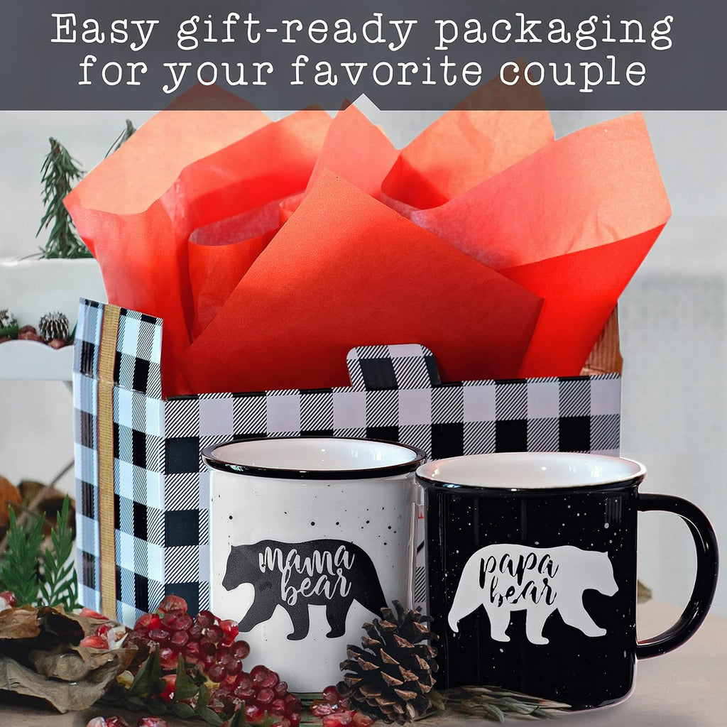 Mama Bear Papa Bear Mug Set of 2, Mom Dad Gift, Parents Couple Coffee Mug